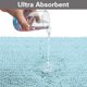 thumbnail image 4 of Alfombras de baño de microfibra de chenilla de felpa, alfombra de baño ultra suave, antideslizante, absorbente de agua, alfombra de baño de secado rápido para ducha, spa, azul, 4 of 7