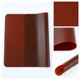 thumbnail image 2 of Unique Bargains Set of 6 Silicone Placemats for Kitchen Dining Table Decor Brown, 2 of 7