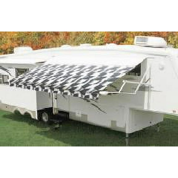 Checkered Flag 18' Carefree Awning Replacement Fabric