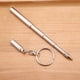 thumbnail image 1 of Llavero de acero inoxidable, bolígrafo telescópico multifuncional 2 en 1, llavero portátil de mayor durabilidad, 1 of 12