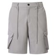 thumbnail image 6 of Zshosam Shorts Men Graphic Men's Hiking Shorts Lightweight Quick Dry Cargo Shorts with Pockets (Light Gray,S), 6 of 9