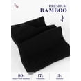 thumbnail image 5 of Hugh Ugoli Diabetic Socks for Men, Loose Ankle Socks Rayon, Extra-Wide, Thin, Seamless Toe and Non-Binding Top, 8 Pairs, Black, Shoe Size: 11-13, 5 of 8