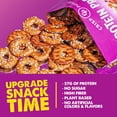 thumbnail image 6 of CRISP POWER Protein Pretzels, Sesame, 27G Protein, High Protein Snack, High Fiber, Low Carb Crunchy Pretzel Snacks, No Added Sugar, 1.75 oz Bags, 6 Pack, Vegan, Keto, 6 of 7