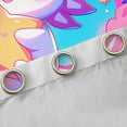 thumbnail image 4 of Manfei Cartoon Star Axolotl Black Out Curtains, Dreamy Starry Sky Curtains Pack of 2 (42x63 Each), Kawaii Animal Bedroom Curtains, Window Curtains Room Decor, 4 of 6