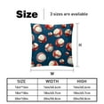 thumbnail image 5 of Baseball Throw Pillow - Velvet Pillow Inserts Covers with Unique Patterns - Set of 2 - Available in 16x16, 18x18, 20x20 Inches for Various Occasions, 5 of 6