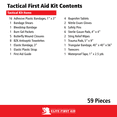 thumbnail image 6 of Elite Tactical First Aid Kit, 59 Pieces - Compact Survival Medical Supplies for Home, Outdoor, Car & Adventures, 6 of 10
