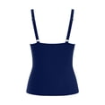 thumbnail image 5 of Hurxie Summer Mae Plus Size Swim Romper Women One Piece Swimsuit Blouson Bathing Suit with Pockets Modest Swimwear Navy ,M, 5 of 5