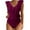 RD2, variant on Womens One-Piece Swimsuits Solid Color Cute Ruffle V Neck One Piece Swimsuit Women Swimwears Holiday Wear,Black,XL