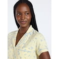 thumbnail image 5 of Joyspun Women's Dreamy Soft Collection Notch Collar Top and Shorts Pajama Set, 2-Piece, Sizes XS-3X, 5 of 6