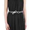 thumbnail image 2 of Women metal chain waist hip belly silver, 2 of 4
