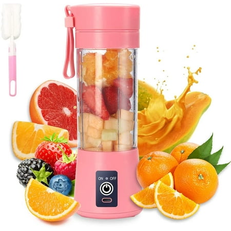 

Portable Juicer USB Electric Blender Portable Mini Blender for Shakes and Smoothies 380ml Juice Blender with Six Blades Ideal for Blending