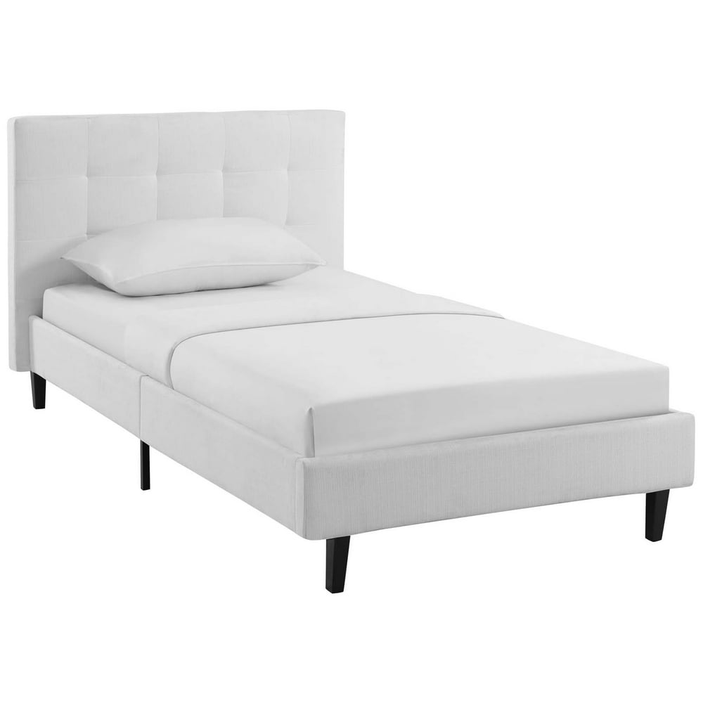 Modern Contemporary Urban Design Bedroom Twin Size Platform Bed Frame