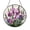 Stained Glass 5.9 Inch, variant on Sweet Pea Blossom Faux Stained Glass Window Cling Suncatcher, Gentle Floral Art for Kitchen or Living Space