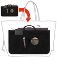 thumbnail image 6 of GivAngel Purse Organizer Insert for Handbags Bag Organizers Inside Tote Pocketbook Women Nurse Nylon 13 Pockets Pink Medium, 6 of 7