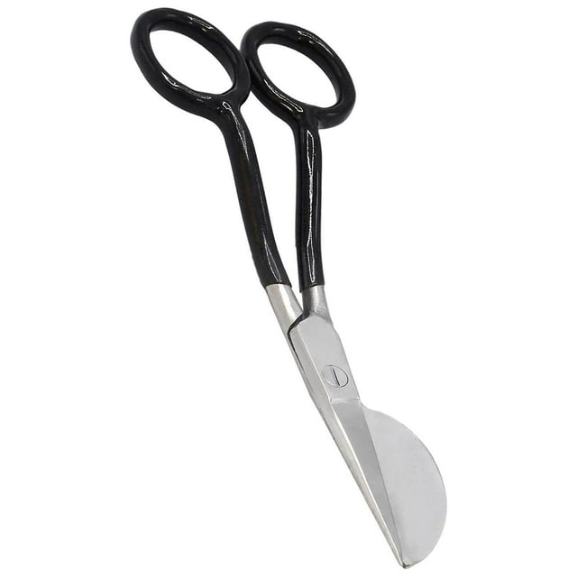 pitrice 7" Duckbill Applique Scissors scissors fabric cutting for Thread sewing scissors fabric cutting Tufted Carpet Fabric Shears Black