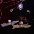 thumbnail image 5 of Halloween Hanging Ghosts Hidden Room Haunted House Horror Skull Glowing Lights Ghost Head Party Scary Decorations, 5 of 17