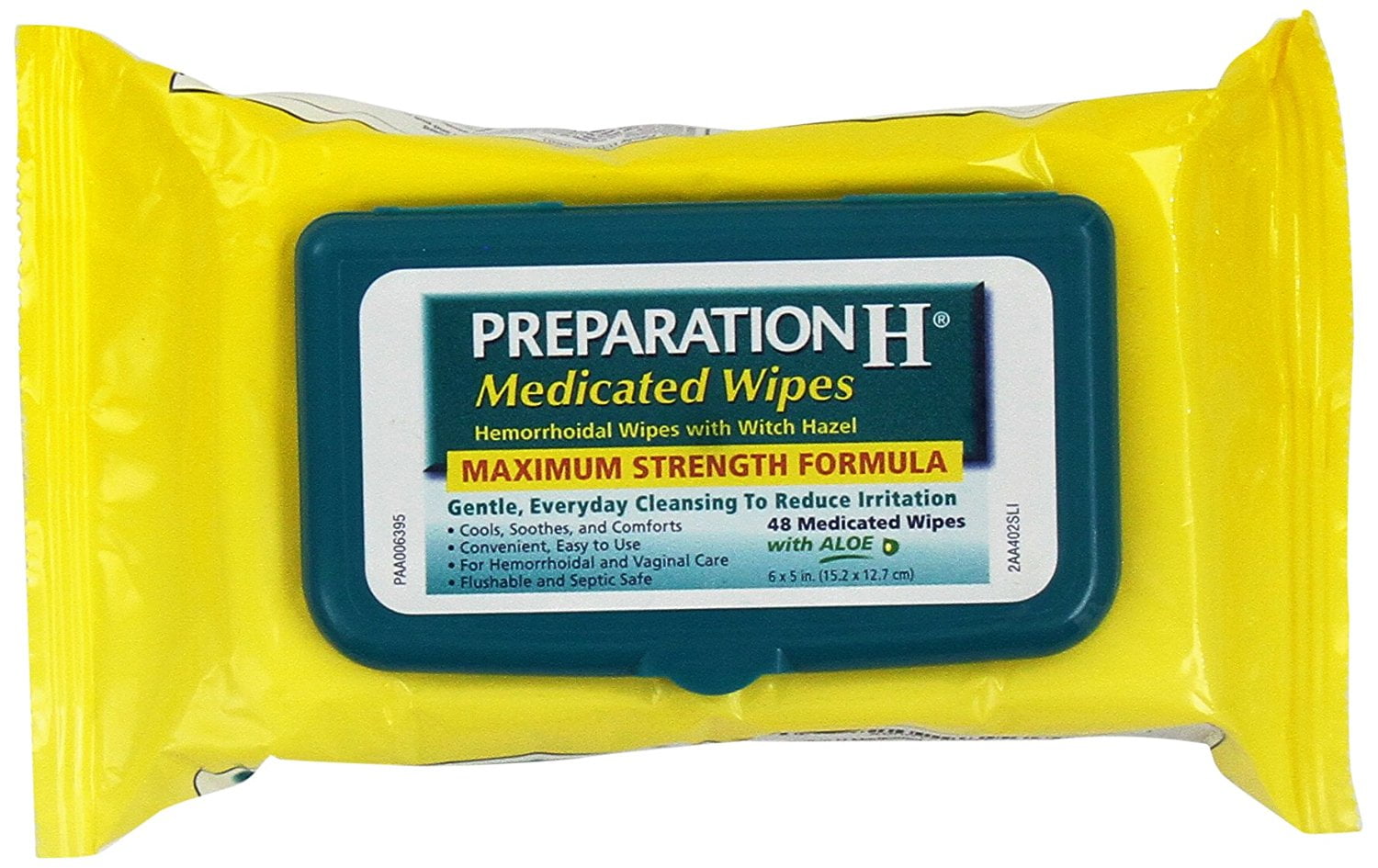 Preparation H Medicated Wipes 48 Ea