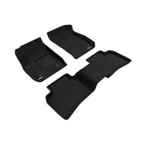 3D MAXpider Custom Fit Elegant Floor Mat (Black) for 2019-2021 Cadillac XT4-1ST Row 2ND Row
