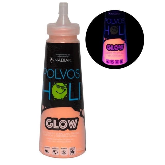 POLVOS HOLI GLOW NARANJA BOTELLA SQUEEZE 150G POLVOS HOLI CHPH0336