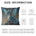 thumbnail image 5 of Orinice Dragon Graphic Decorative Throw Pillow Cover for Home Couch Living Room Bed Sofa - Short Plush Pillow Case for Men Women Boy Girl, Pilling Resistance, 1PC 24x24in, 5 of 5