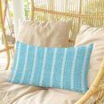 thumbnail image 7 of Turquoise Body Pillow Cover, Pillowcase Protectors with Zipper, Breathable Decorative Throw Pillow Case Cover, Modern Boho Vertical Striped Pattern Simple Pillow Shams for Couch Sofa 24x36Inch, 7 of 7