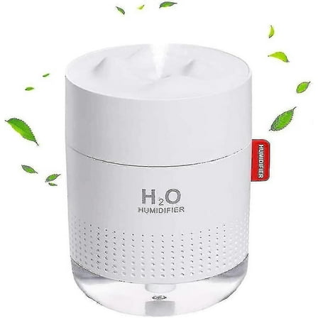 Plants Humidifier , Silent Portable Humildifier , 500ml Quiet Air Humidifier With Two Adju