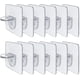 thumbnail image 1 of 12pcs Self-adhesive Brackets For Wardrobe Glass Holder, 1 of 5