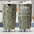 thumbnail image 2 of Army Nutrition Facts Tumbler For Veterans Day Gifts Camouflage Pattern Veteran Coffee Mug Soldier Military Men Gift Ideas Insulated Stainless Steel Travel Cup With Lid 20oz, 2 of 6