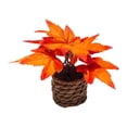 thumbnail image 2 of Fall Decorations for Home with 6-Inch Artificial Maple Leaf Potted Plant, Fall Table Centerpiece for Autumn Harvest Ambiance, Thanksgiving Table Decor Housewarming Gift, 1 Count, 2 of 6