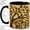 Black, variant on Stained Glass Tree Accent Mug, 11oz Ceramic Coffee Cup for Nature Fans