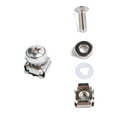 thumbnail image 2 of RENACLIPY 2Sets Iron Cage Nuts and Mounting Screws with Washers for Cabinet Square Hole Installation, 2 of 8