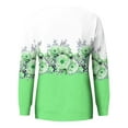 thumbnail image 5 of Meichang Sweatshirts pour Femmes Manches Longues Col Rond Coupe Ample Pull Tunique Graphique Florale Mode Sweatshirts à Blocs de Couleur avec Poche, 5 of 5