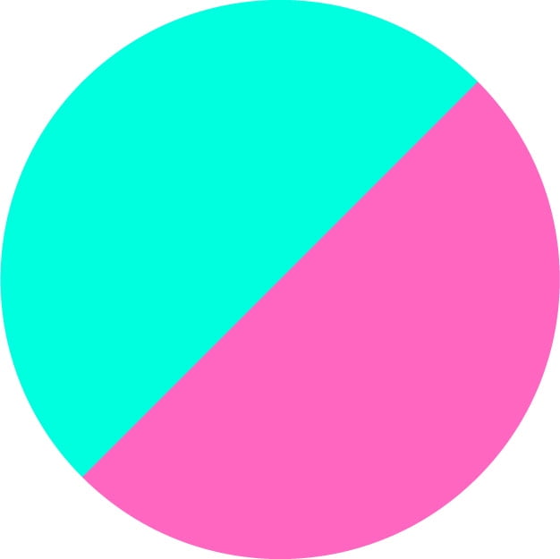 Teal/Pink