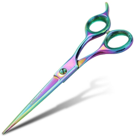 UPC: 0701698575770 | Sharf Professional 6.5  Rainbow Pet Grooming Scissors: Sharp 440c Japanese Clipping Shears for Dogs  Cats & Small Animals| Rainbow Series Hair Cutting/Clipping Scissors w/Easy Grip Handles