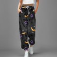 thumbnail image 2 of Nouveau Pantalon Décontracté Mode Impression 3D pour Femmes Taille Haute à Cordon, 2 of 4