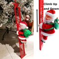 thumbnail image 3 of Escalera de escalada de Papá Noel YUANXCMXG adorno navideño eléctrico con música, 3 of 5