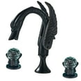 thumbnail image 6 of Luxury Bathroom Faucet 8 in Widespread Black Swan Basin Faucet w/Crystal Handles, 6 of 11
