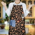 thumbnail image 6 of Red Dog Art Footprint Apron-Garden Aprons for Women with Pockets-Cotton Linen Waterproof Kitchen Cooking Gardening Aprons Adjustable for Kitchen,Cooking,BBQ and Salon 33x27 Inch, 6 of 7