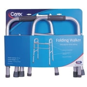 Carex Folding Walker for Seniors, Adult Walker, Portable Medical Walker with Adjustable Height, 30-37 Inches
