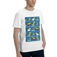 thumbnail image 2 of Bingfone Dinosaur On The Beach Vacation Men'S Loose Fit Short-Sleeve Pocket T-Shirt, 2 of 7