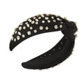 thumbnail image 1 of Sparkling Headband Charming Hair Hoop Gift Jewelry Accesorios de fotografía Rhinestone Headpiece para Holiday Beach Vacation Prom Banquet Negro Hugo tocado de diamantes de imitación, 1 of 10