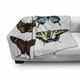 thumbnail image 3 of Swallowtail Butterfly Soft Flannel Fleece Throw Blanket, 5 Different Butterflies Colorful Monarch Lady Insect Wings Spring, Cozy Plush for Indoor and Outdoor Use, 70" x 90", Multicolor, by Ambesonne, 3 of 6