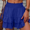 thumbnail image 1 of WILLBEST Pantalones Casuales de Mujer, Moda, Color Sólido, Pierna Ancha, Pantalones Cortos, Culottes Casuales para Uso Diario Mediana, 1 of 5