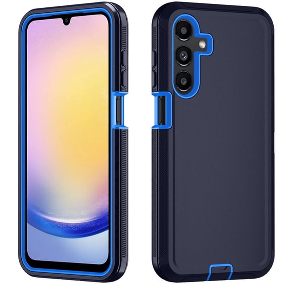 Phone Case for Samsung Galaxy A16 5G & Galaxy A17 5G, Heavy Duty 3-Layer Hybrid Silicone Shockproof Cover, for Galaxy A16/A17 5G Protective Shell, Blue