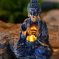 thumbnail image 4 of Tupukom Outdoor Garden Statues with Solar Lights Figurines Lawn Ornaments Garden Decoration Gardening Gifts for Women Housewarming Gifts, Summer, 4 of 7