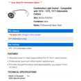 thumbnail image 2 of Combination Light Socket - Compatible with 1974 - 1975, 1977 Oldsmobile Cutlass, 2 of 2