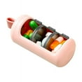 thumbnail image 1 of 3 Grids Pill Box Travel Portable Pill Case Pills Organizer PillBox Tablet Storage Container Weekly Medicine Box Pill Dispenser (Pink), 1 of 7