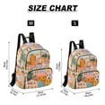 thumbnail image 2 of FORMRS Mini Backpack Purse for Women Quilted Travel Daypack Casual Shoulder Bag, Orange Cityscape Painting, 2 of 7