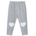 thumbnail image 2 of Avtoify Girls Pants Children's Love Small Print Elastic Waist Slim Sports Leggings Pants Kids, 2 of 5