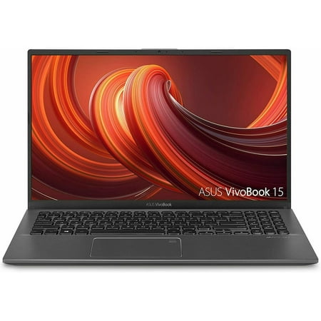 ASUS VivoBook 15 Thin and Light Laptop, 15.6” FHD Display, Intel i3-1005G1 CPU, 8GB RAM, 128GB SSD, Backlit Keyboard, Fingerprint, Windows 10 Home in S Mode, Slate Gray, F512JA-AS34 Notebook